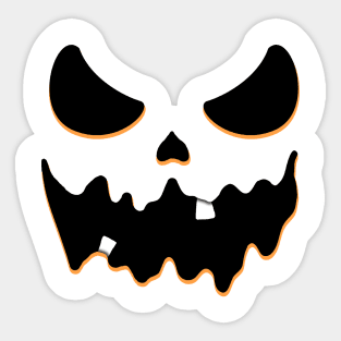 Scary face Sticker